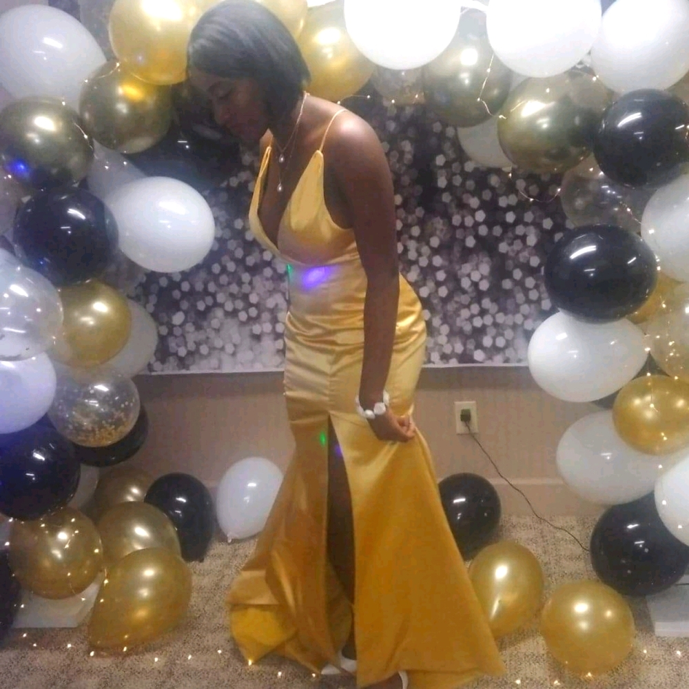 Gold Prom dress